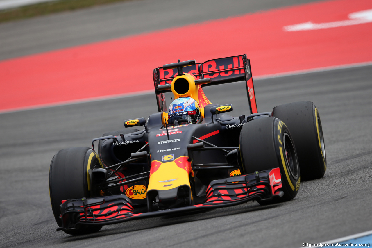 GP GERMANIA, 29.07.2016 - Prove Libere 1, Daniel Ricciardo (AUS) Red Bull Racing RB12