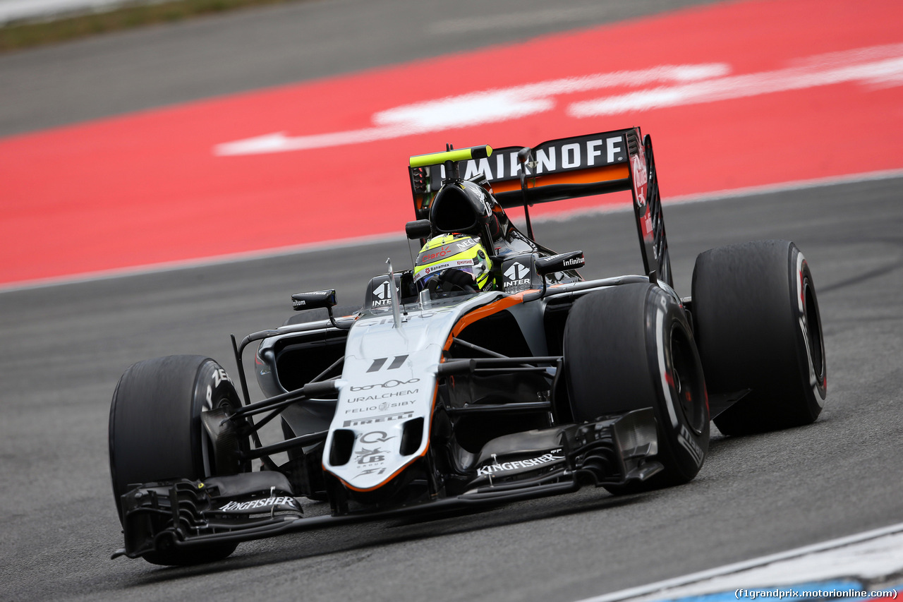 GP GERMANIA, 29.07.2016 - Prove Libere 1, Sergio Perez (MEX) Sahara Force India F1 VJM09