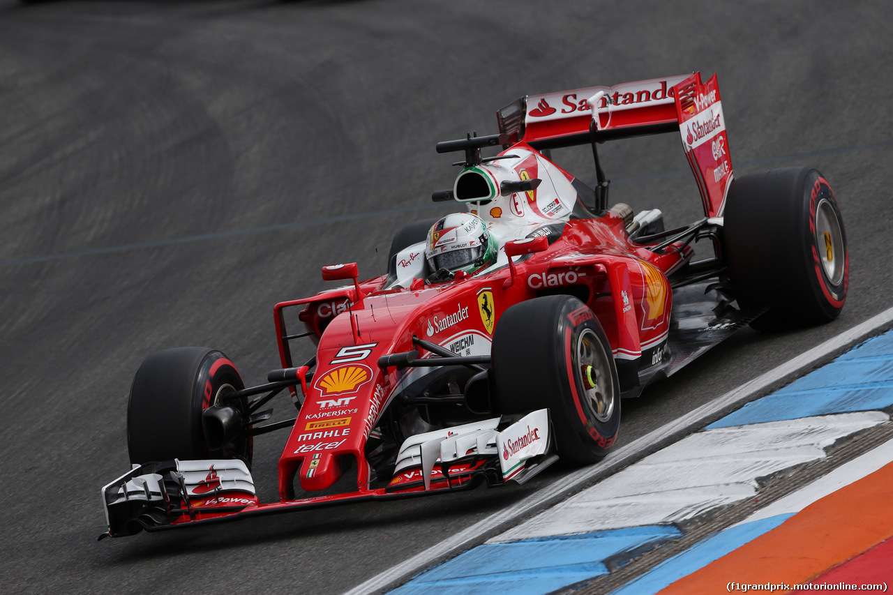 GP GERMANIA, 29.07.2016 - Prove Libere 1, Sebastian Vettel (GER) Ferrari SF16-H