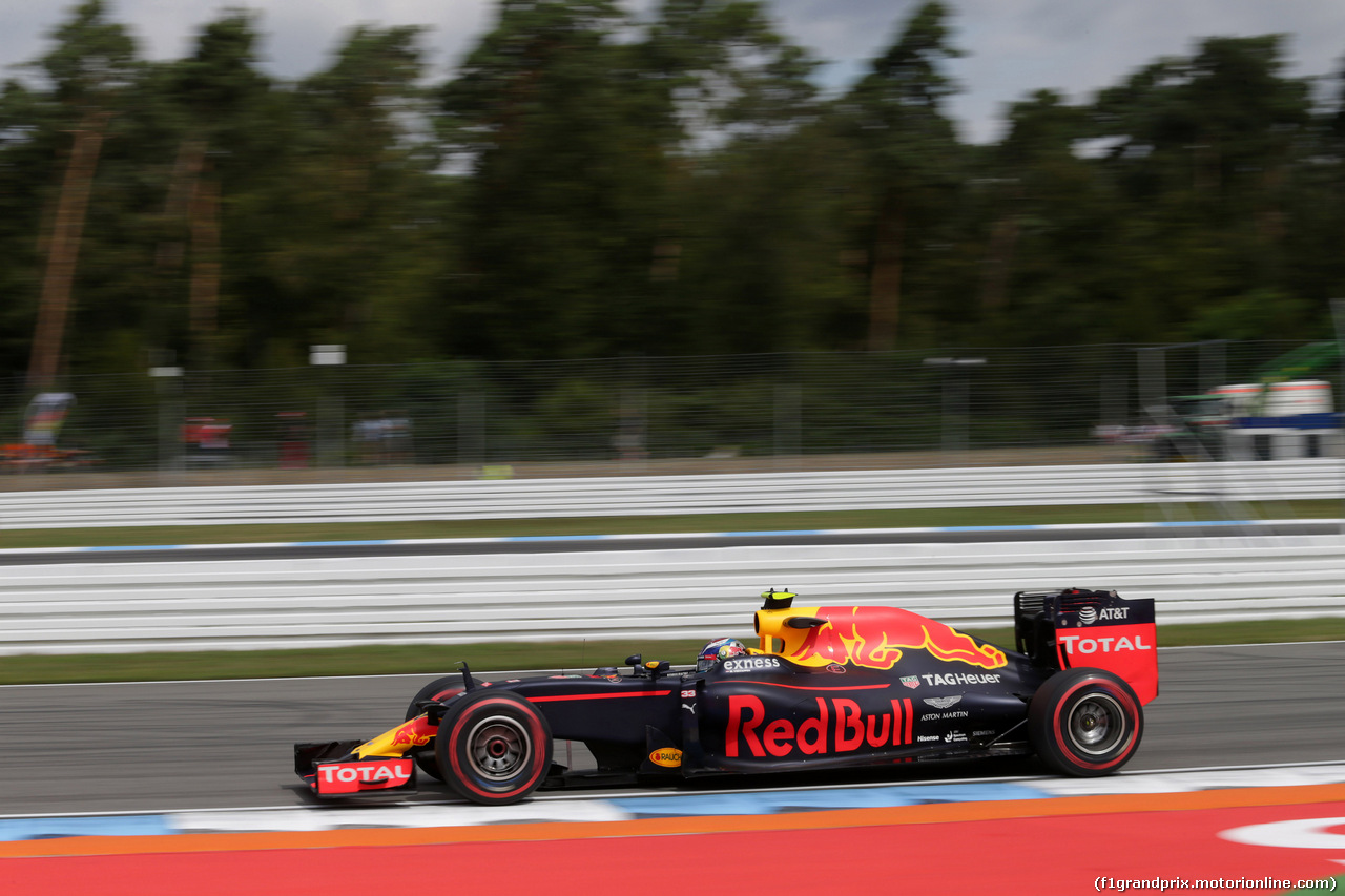 GP GERMANIA, 29.07.2016 - Prove Libere 1, Max Verstappen (NED) Red Bull Racing RB12