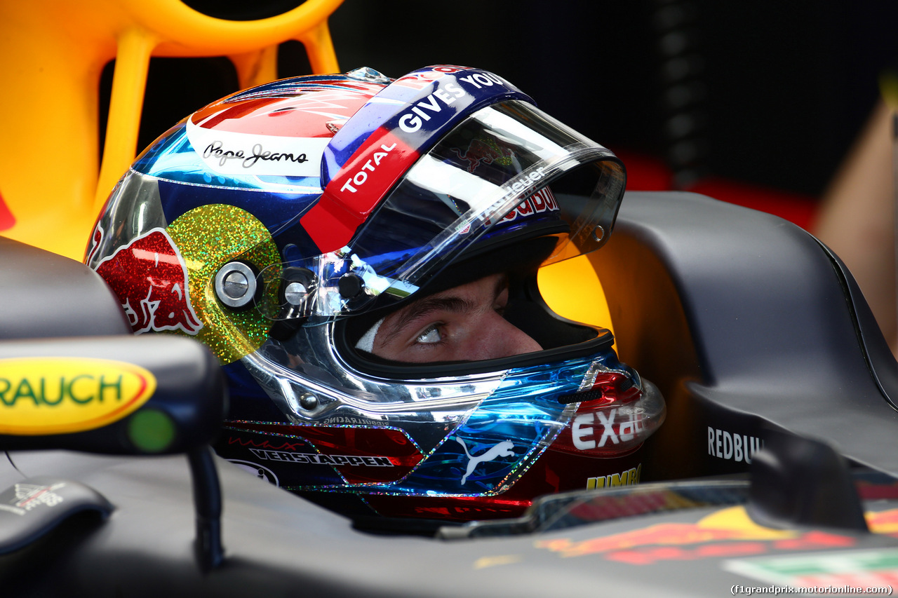 GP GERMANIA, 29.07.2016 - Prove Libere 1, Max Verstappen (NED) Red Bull Racing RB12