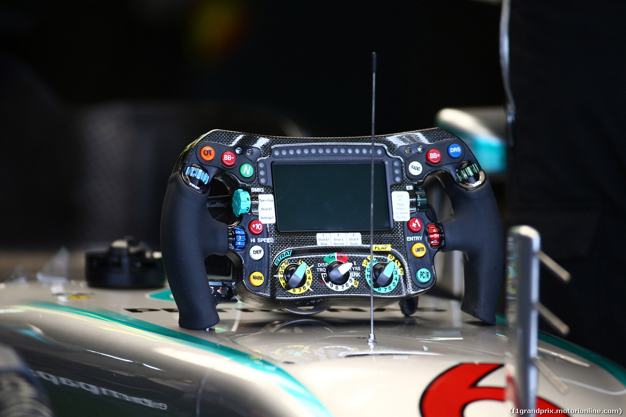 GP GERMANIA, 29.07.2016 - Prove Libere 1, The steering wheel of Nico Rosberg (GER) Mercedes AMG F1 W07 Hybrid