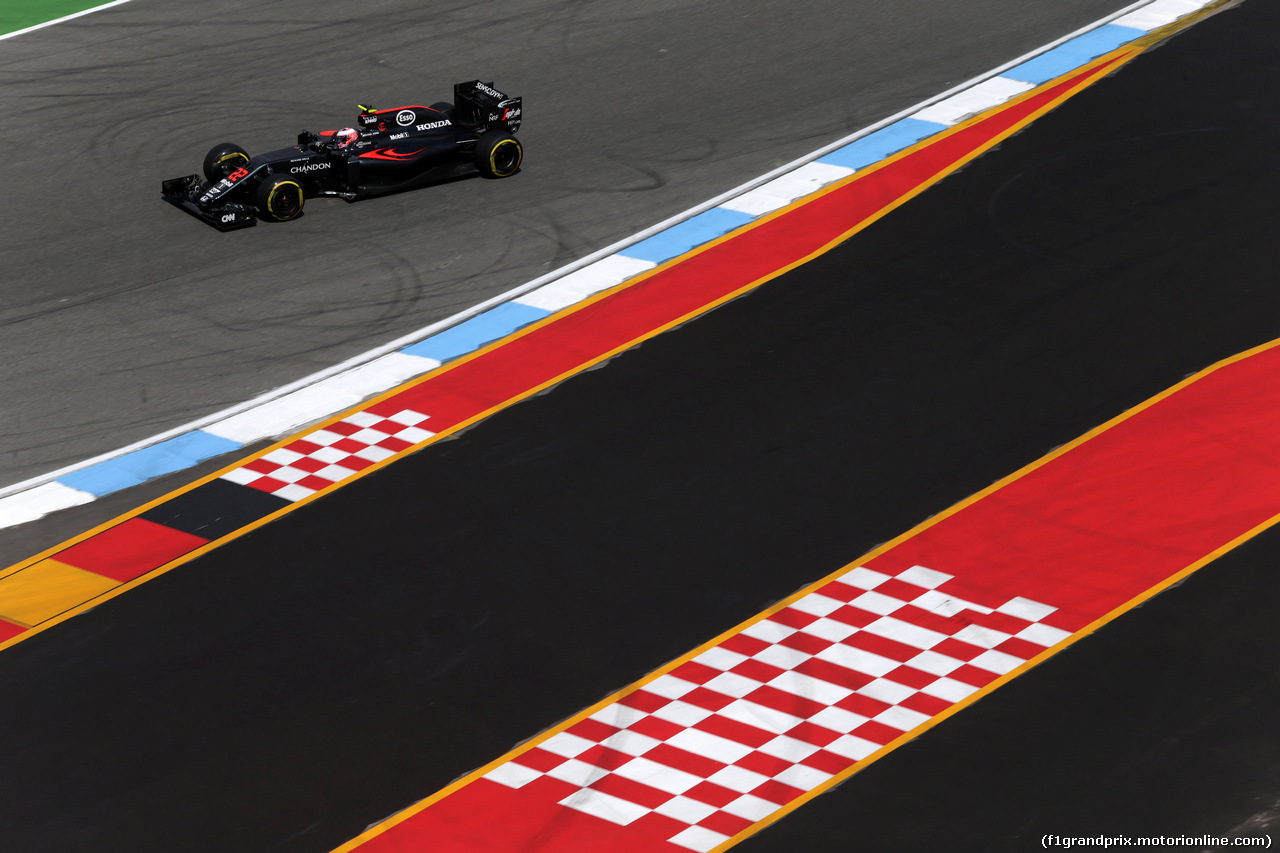 GP GERMANIA, 29.07.2016 - Prove Libere 2, Jenson Button (GBR)  McLaren Honda MP4-31