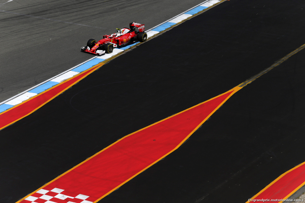 GP GERMANIA, 29.07.2016 - Prove Libere 2, Kimi Raikkonen (FIN) Ferrari SF16-H