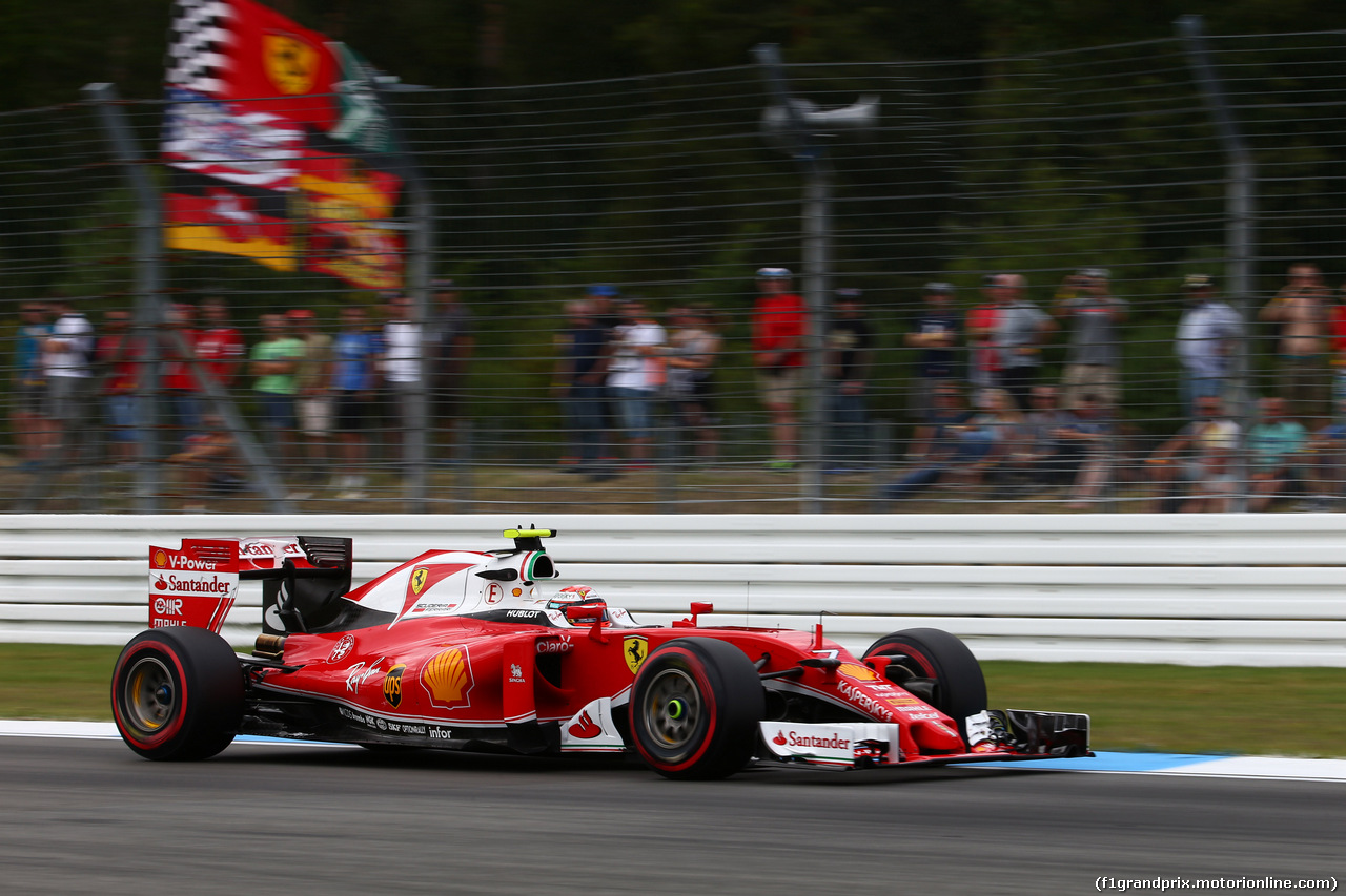 GP GERMANIA, 29.07.2016 - Prove Libere 2, Kimi Raikkonen (FIN) Ferrari SF16-H