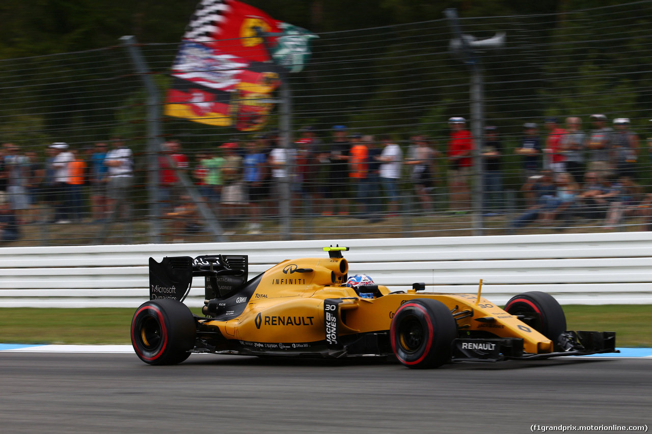 GP GERMANIA, 29.07.2016 - Prove Libere 2, Jolyon Palmer (GBR) Renault Sport F1 Team RS16