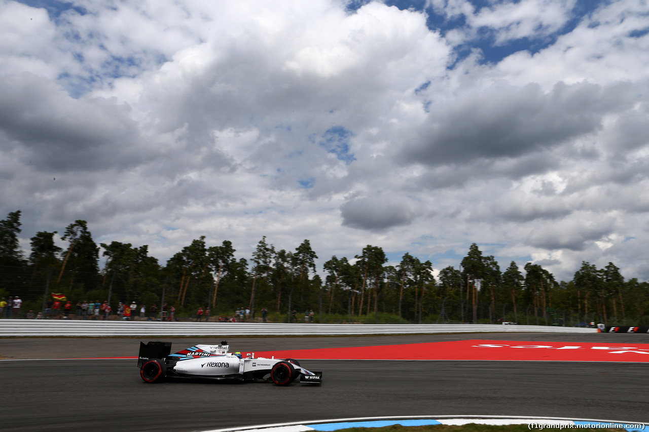 GP GERMANIA, 29.07.2016 - Prove Libere 2, Felipe Massa (BRA) Williams FW38