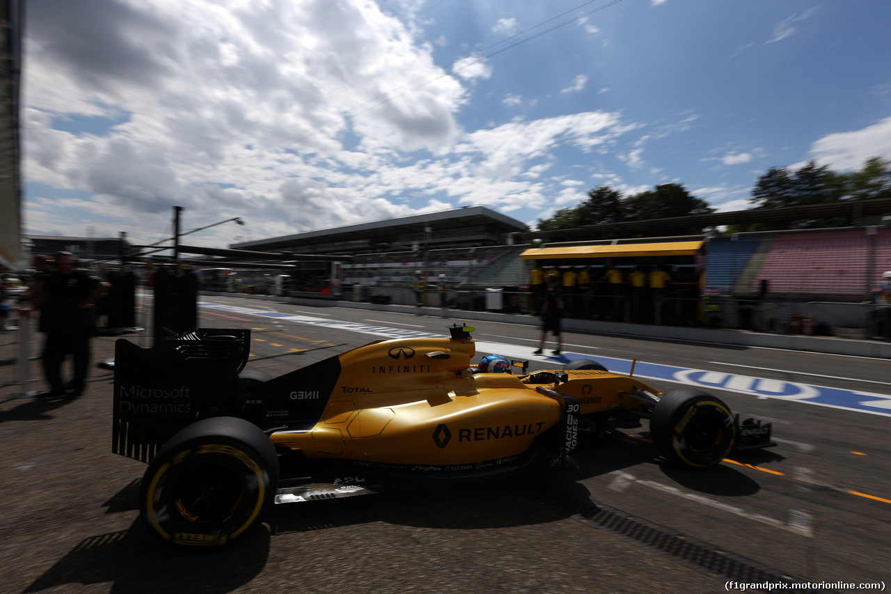 GP GERMANIA, 29.07.2016 - Prove Libere 2, Jolyon Palmer (GBR) Renault Sport F1 Team RS16