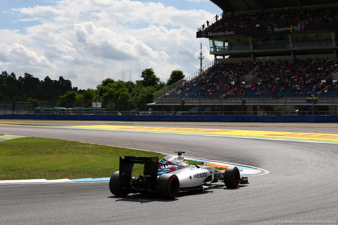 GP GERMANIA, 29.07.2016 - Prove Libere 2, Felipe Massa (BRA) Williams FW38