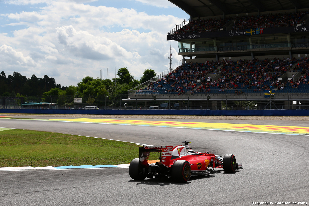 GP GERMANIA, 29.07.2016 - Prove Libere 2, Kimi Raikkonen (FIN) Ferrari SF16-H