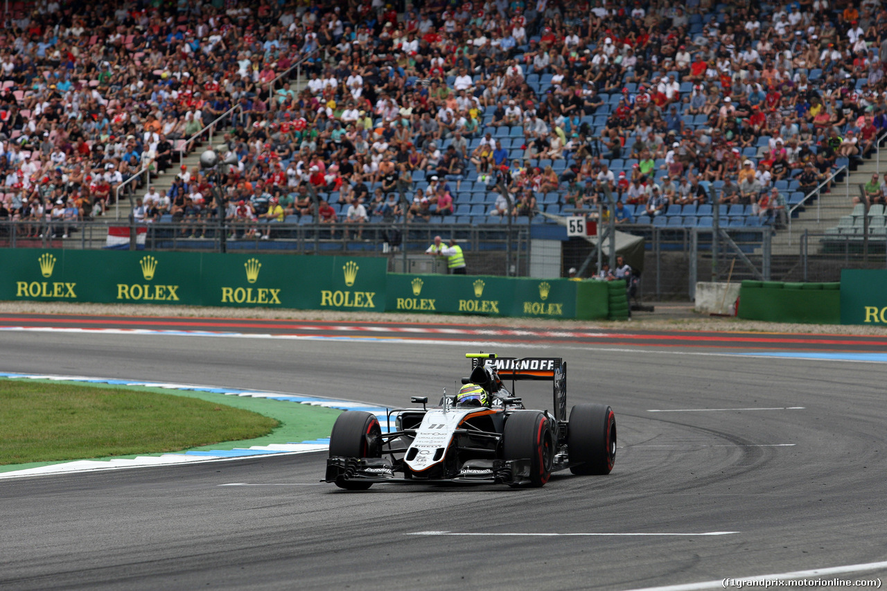 GP GERMANIA, 29.07.2016 - Prove Libere 2, Sergio Perez (MEX) Sahara Force India F1 VJM09