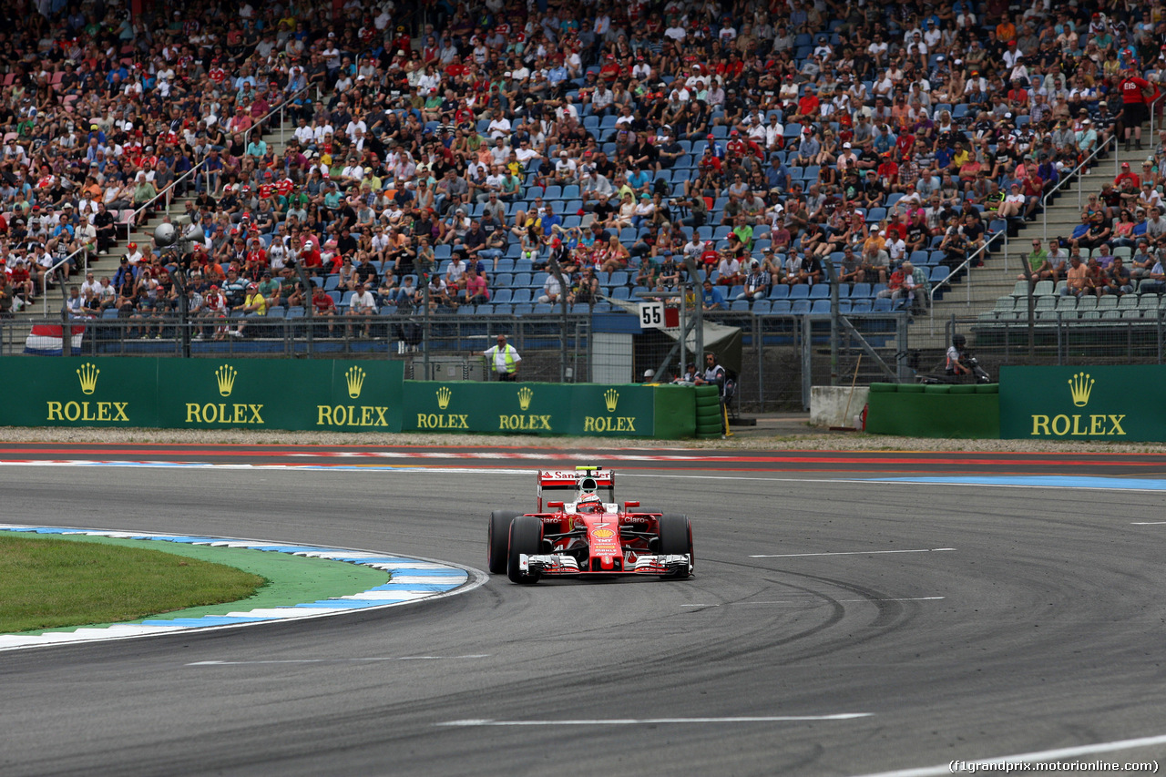 GP GERMANIA, 29.07.2016 - Prove Libere 2, Kimi Raikkonen (FIN) Ferrari SF16-H