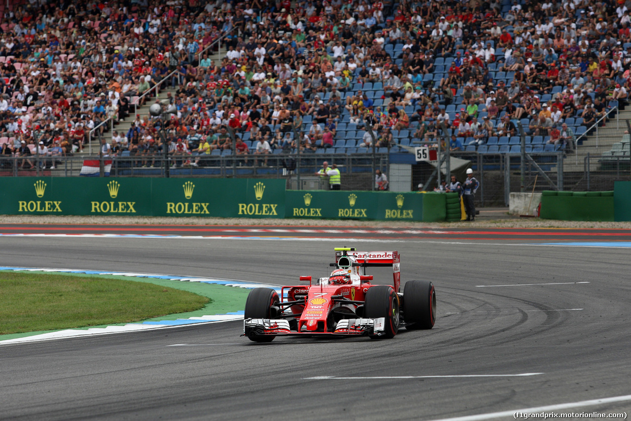 GP GERMANIA, 29.07.2016 - Prove Libere 2, Kimi Raikkonen (FIN) Ferrari SF16-H