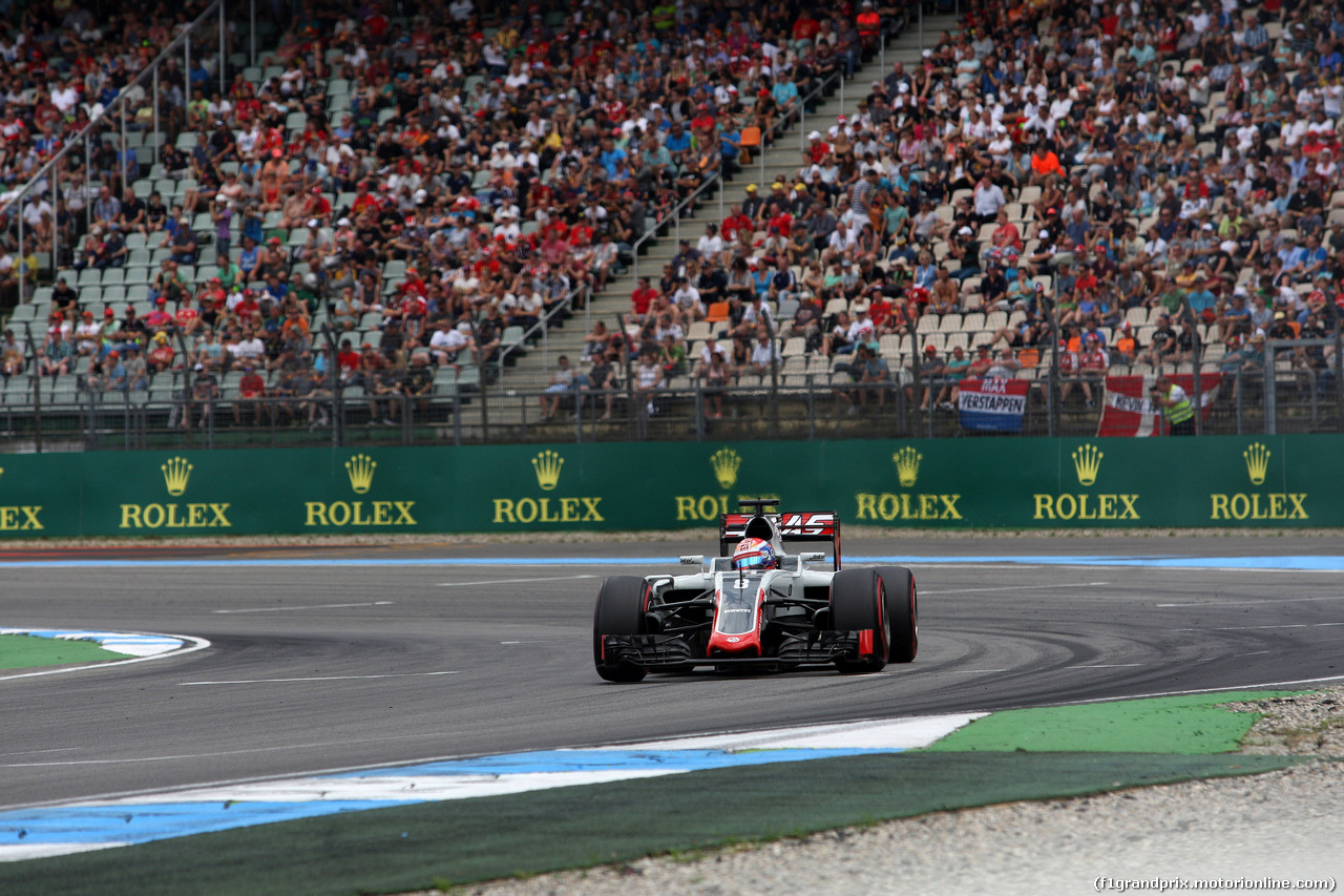 GP GERMANIA, 29.07.2016 - Prove Libere 2, Romain Grosjean (FRA) Haas F1 Team VF-16