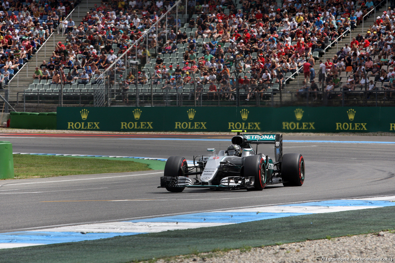 GP GERMANIA, 29.07.2016 - Prove Libere 2, Nico Rosberg (GER) Mercedes AMG F1 W07 Hybrid