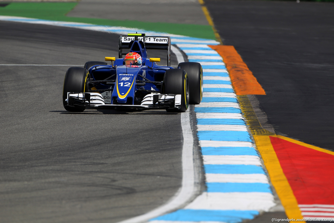 GP GERMANIA, 29.07.2016 - Prove Libere 2, Felipe Nasr (BRA) Sauber C34