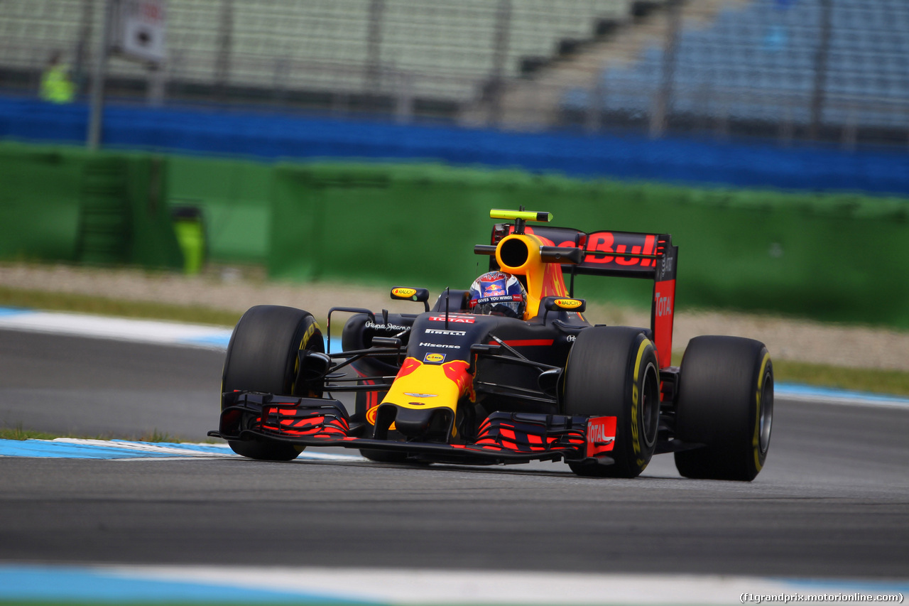 GP GERMANIA, 29.07.2016 - Prove Libere 2, Max Verstappen (NED) Red Bull Racing RB12
