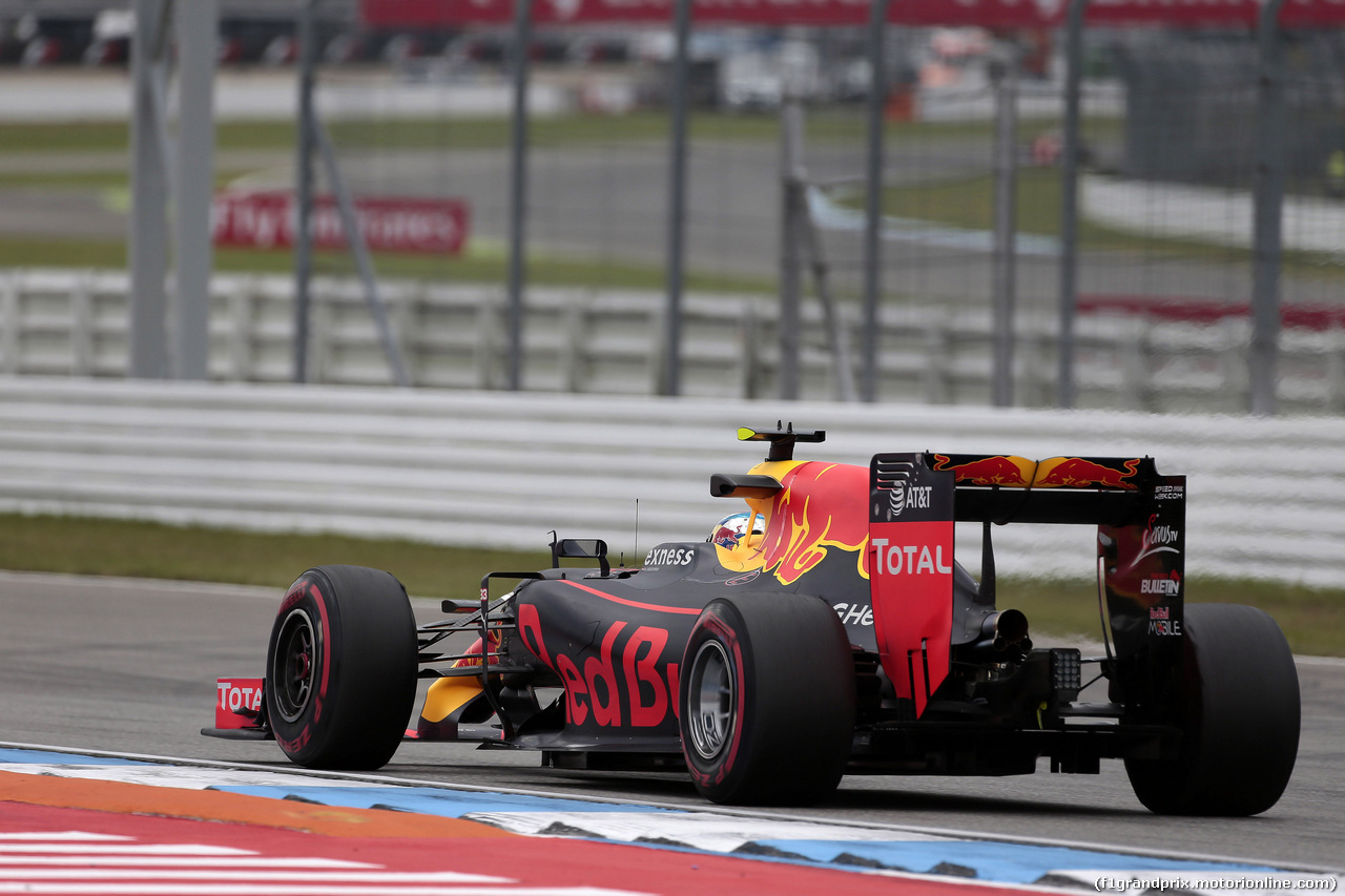 GP GERMANIA, 29.07.2016 - Prove Libere 2, Max Verstappen (NED) Red Bull Racing RB12