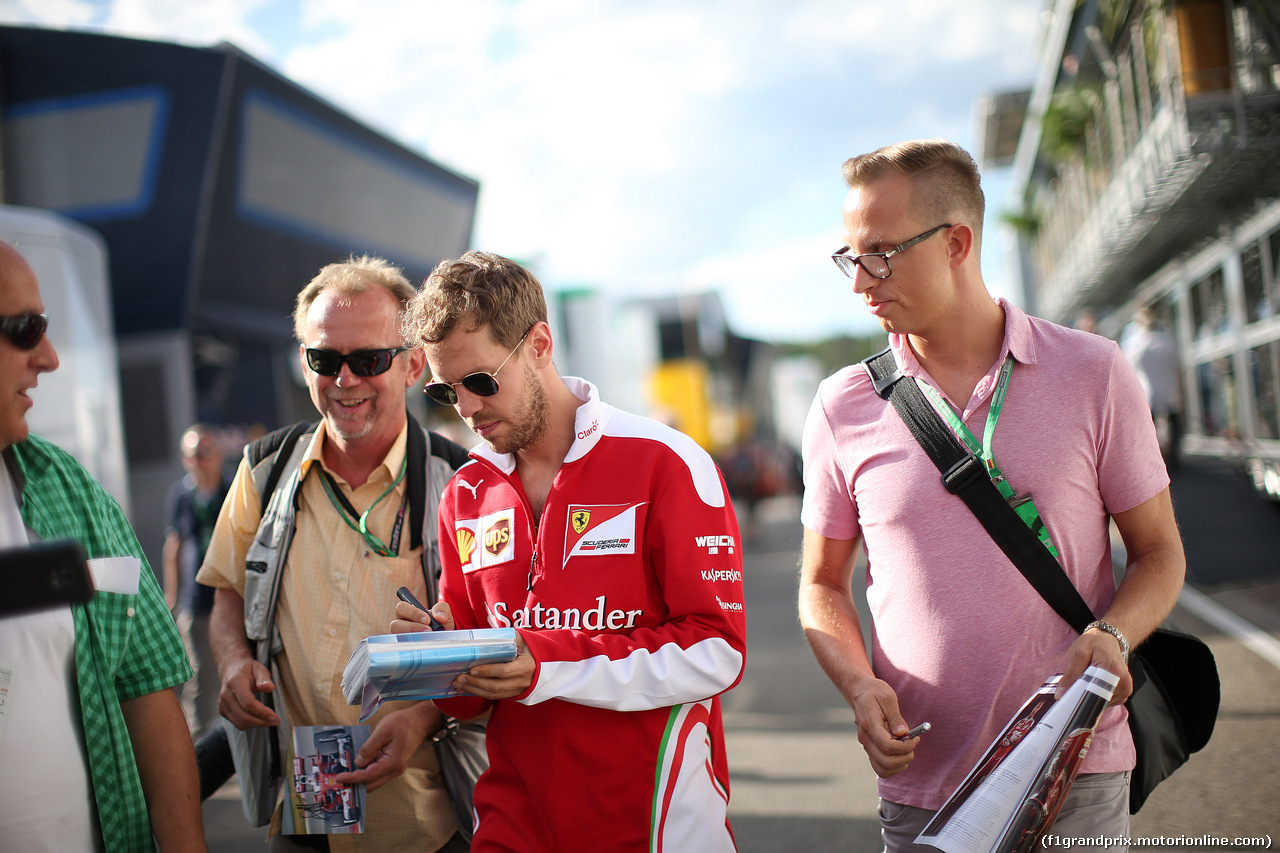 GP GERMANIA, 29.07.2016 - Sebastian Vettel (GER) Ferrari SF16-H