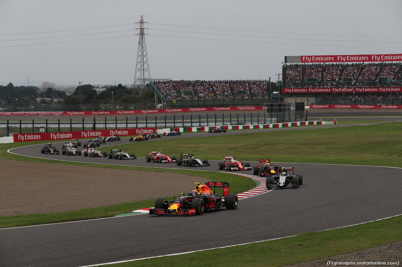 GP GIAPPONE, 09.10.2016 - Gara, Max Verstappen (NED) Red Bull Racing RB12
