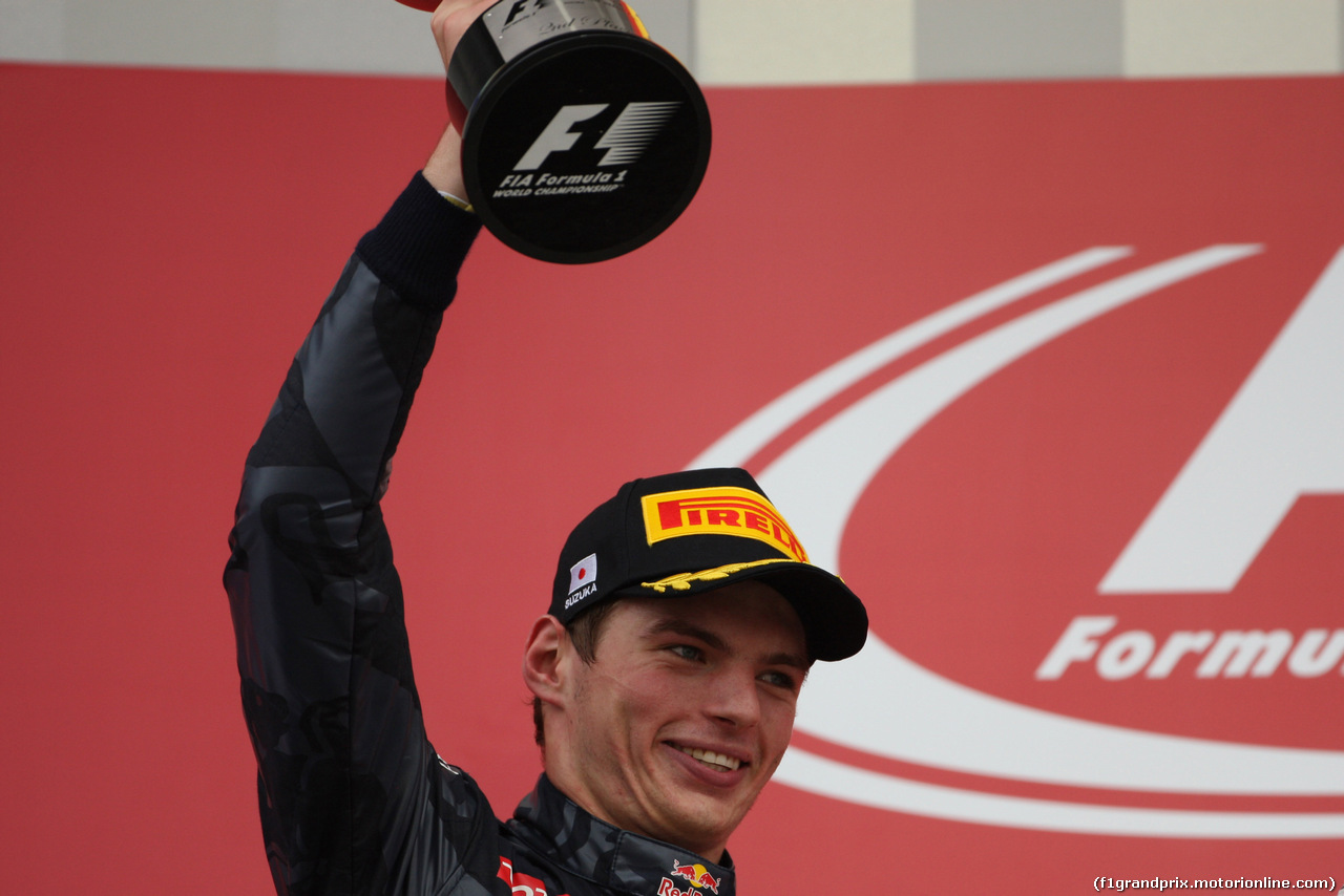 GP GIAPPONE, 09.10.2016 - Gara, secondo Max Verstappen (NED) Red Bull Racing RB12