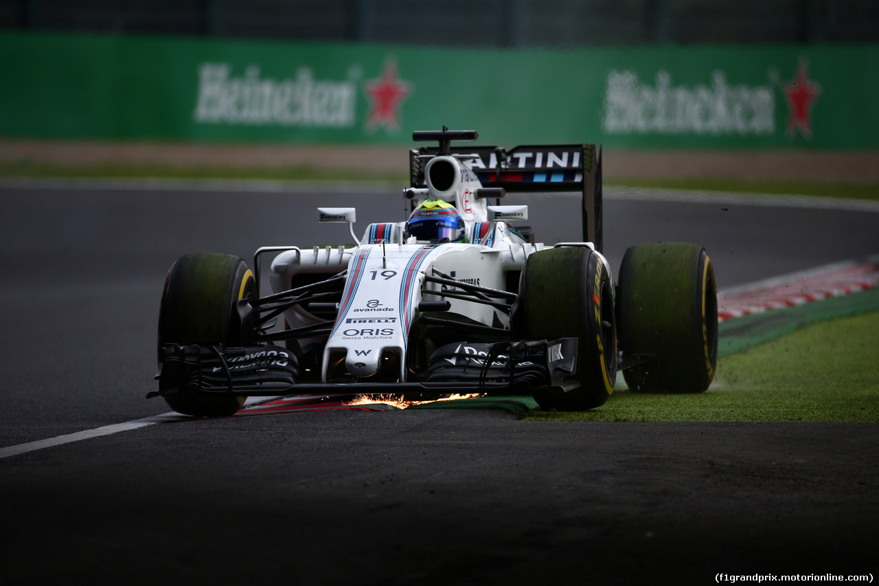 GP GIAPPONE, 07.10.2016 - Prove Libere 2, Felipe Massa (BRA) Williams FW38