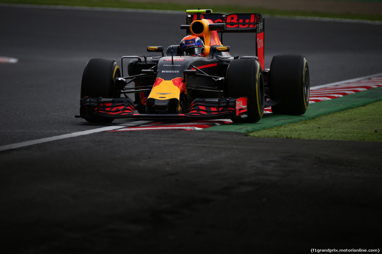 GP GIAPPONE, 07.10.2016 - Prove Libere 2, Max Verstappen (NED) Red Bull Racing RB12
