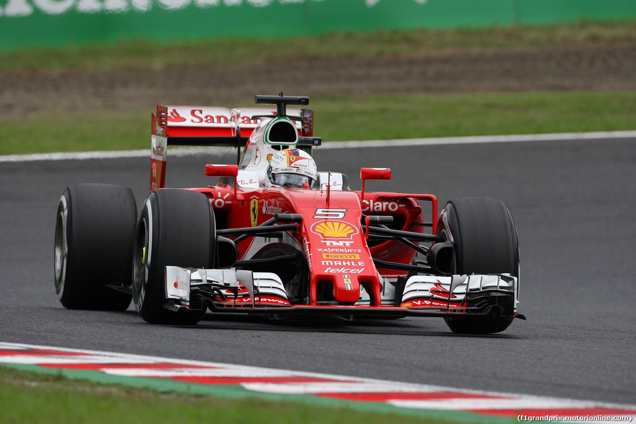 GP GIAPPONE, 08.10.2016 - Prove Libere 3, Sebastian Vettel (GER) Ferrari SF16-H