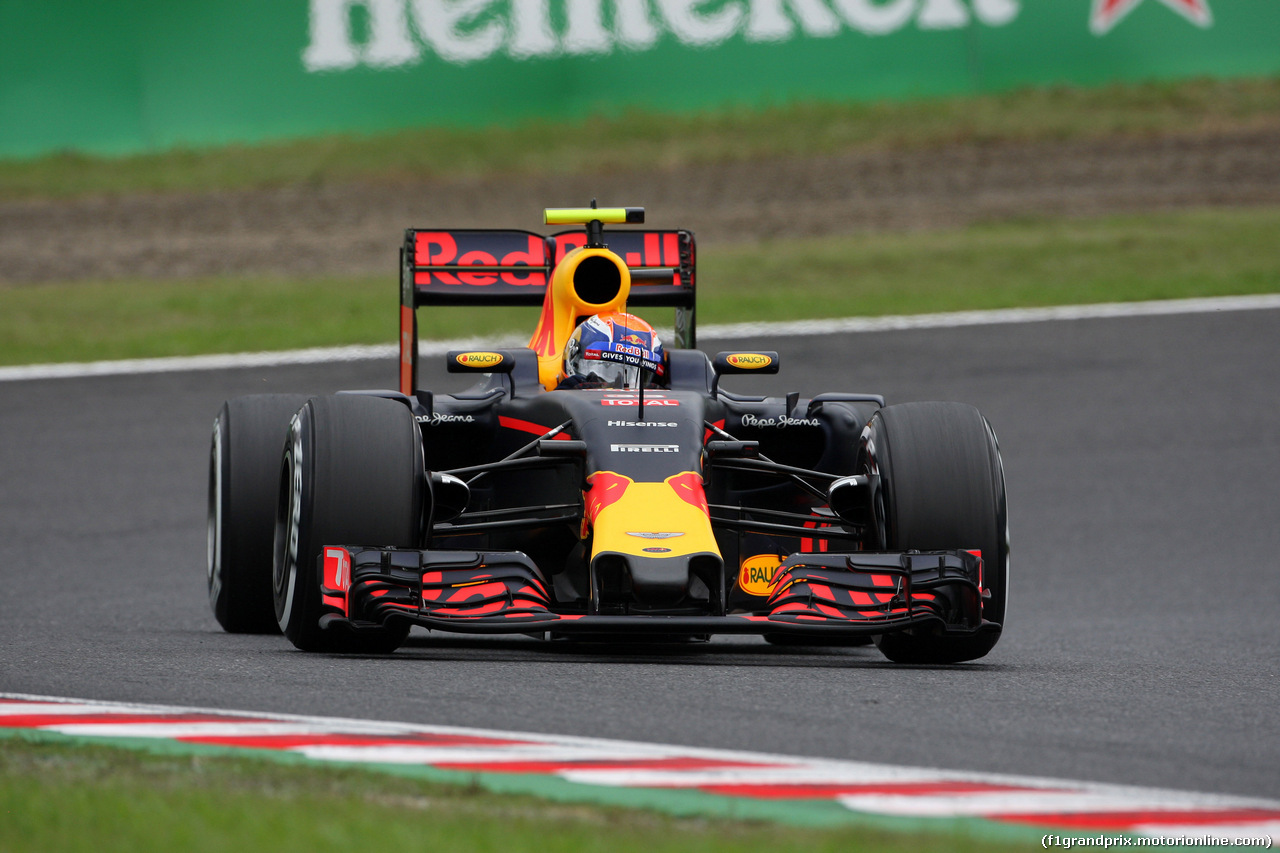 GP GIAPPONE, 08.10.2016 - Prove Libere 3, Max Verstappen (NED) Red Bull Racing RB12