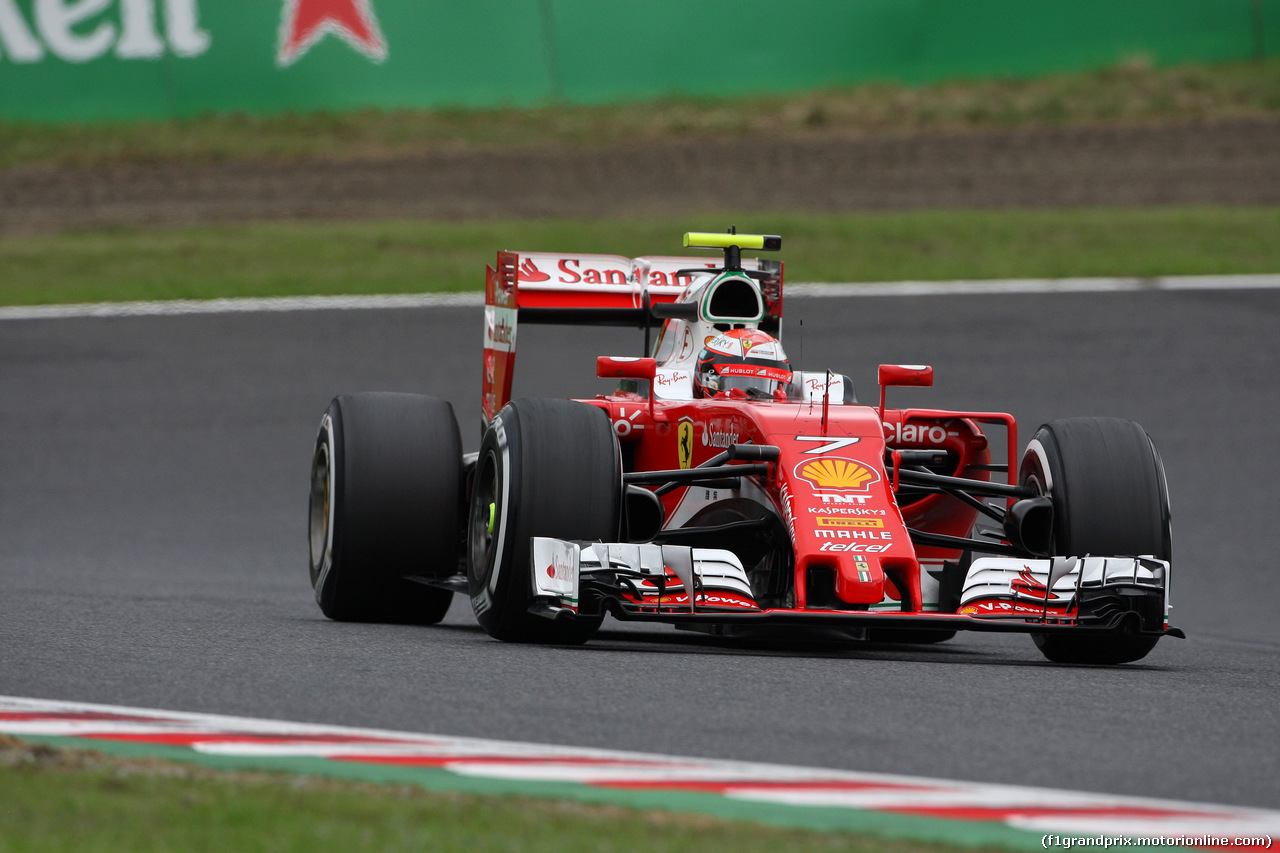 GP GIAPPONE, 08.10.2016 - Prove Libere 3, Kimi Raikkonen (FIN) Ferrari SF16-H