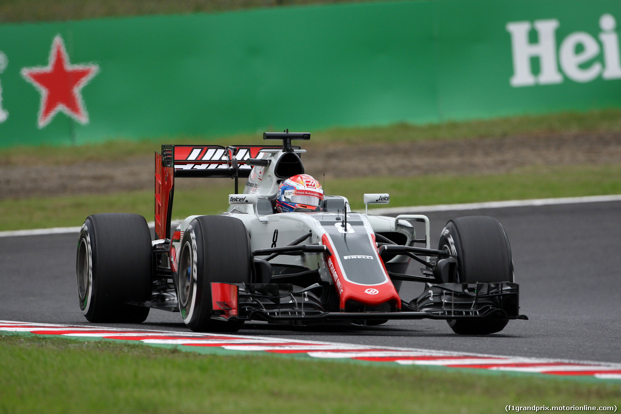 GP GIAPPONE, 08.10.2016 - Prove Libere 3, Romain Grosjean (FRA) Haas F1 Team VF-16