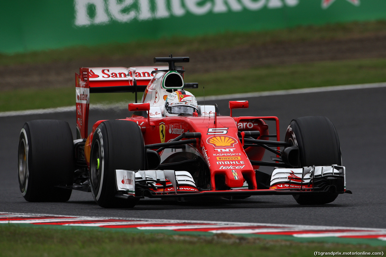 GP GIAPPONE, 08.10.2016 - Prove Libere 3, Sebastian Vettel (GER) Ferrari SF16-H