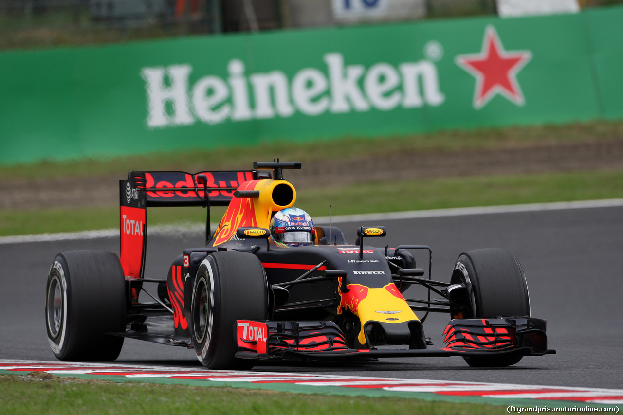 GP GIAPPONE, 08.10.2016 - Prove Libere 3, Daniel Ricciardo (AUS) Red Bull Racing RB12