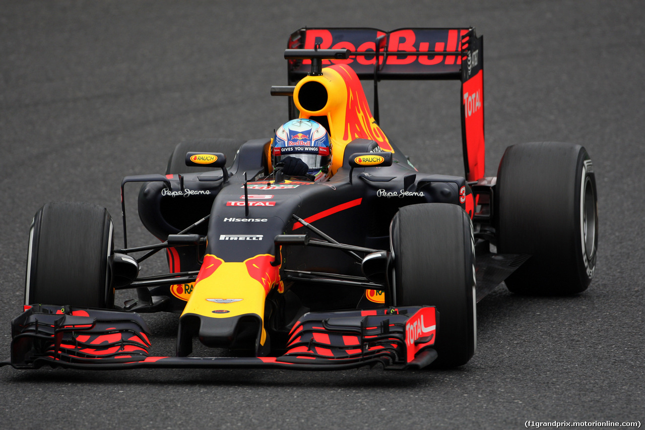 GP GIAPPONE, 08.10.2016 - Prove Libere 3, Daniel Ricciardo (AUS) Red Bull Racing RB12