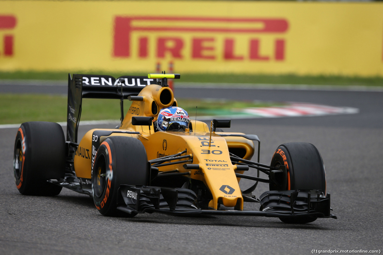 GP GIAPPONE, 08.10.2016 - Prove Libere 3, Jolyon Palmer (GBR) Renault Sport F1 Team RS16