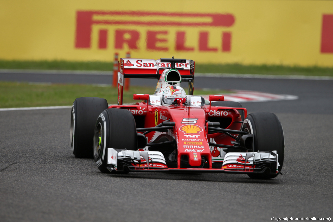 GP GIAPPONE, 08.10.2016 - Prove Libere 3, Sebastian Vettel (GER) Ferrari SF16-H