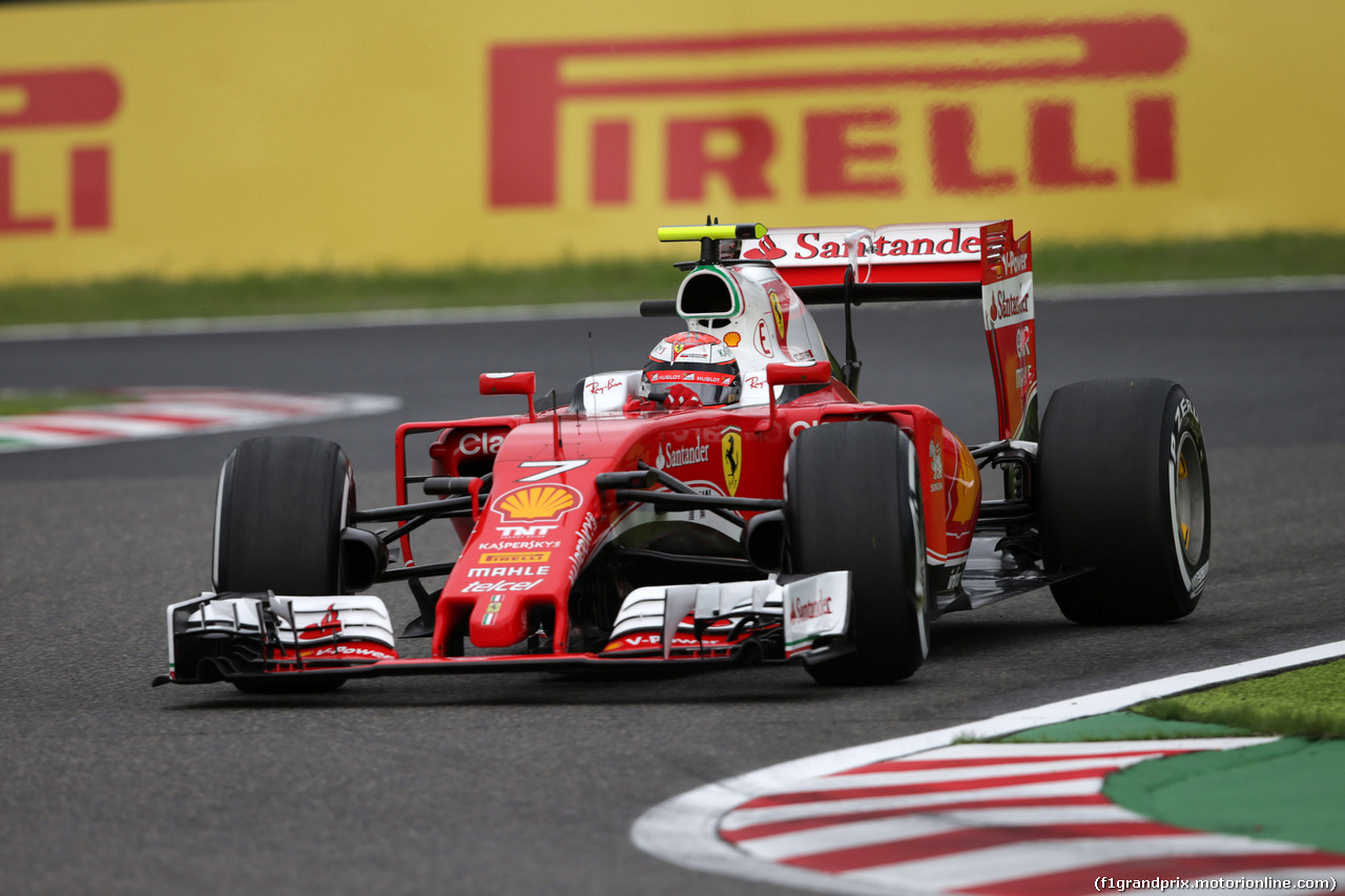 GP GIAPPONE, 08.10.2016 - Prove Libere 3, Kimi Raikkonen (FIN) Ferrari SF16-H