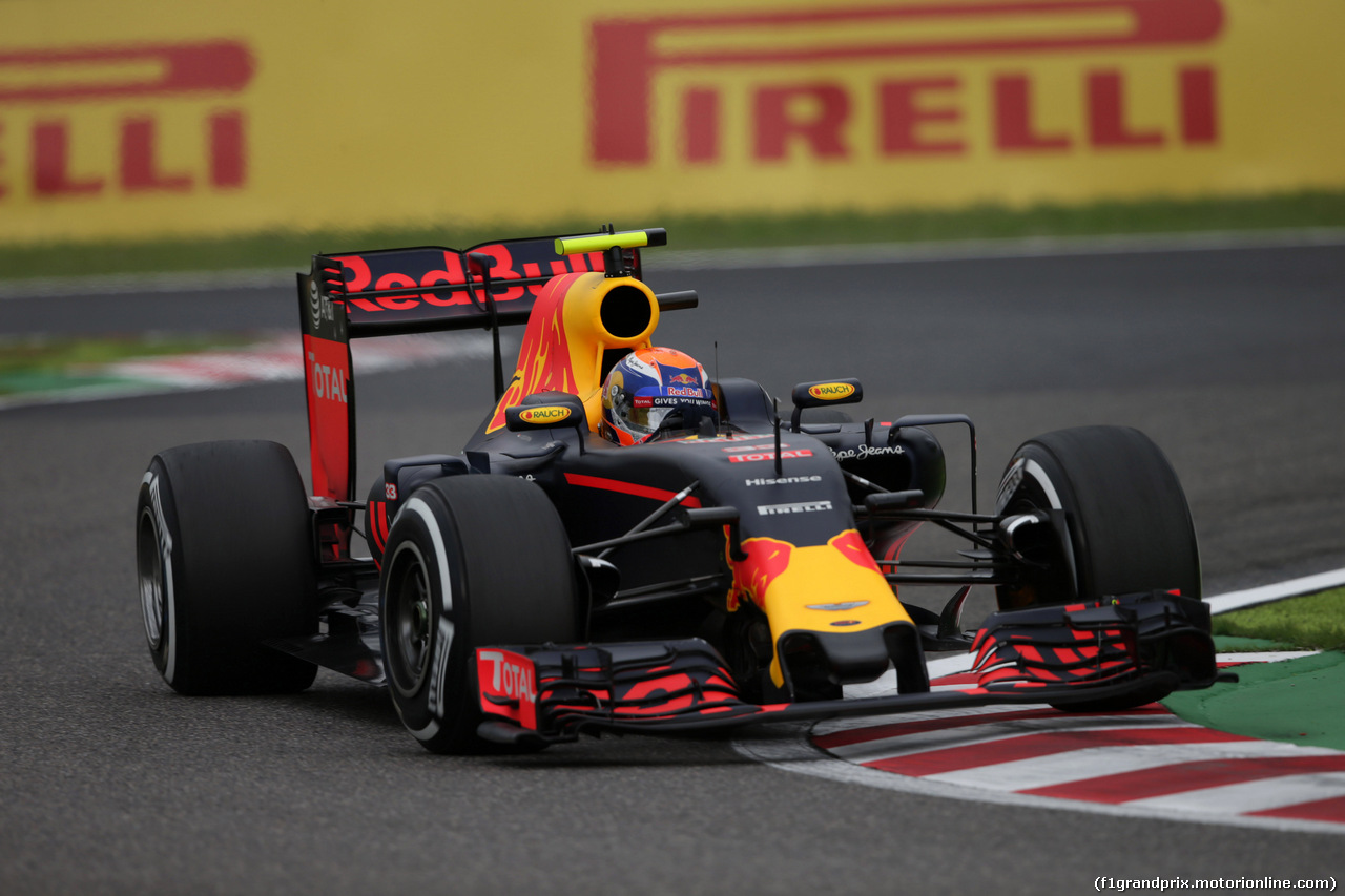 GP GIAPPONE, 08.10.2016 - Prove Libere 3, Max Verstappen (NED) Red Bull Racing RB12