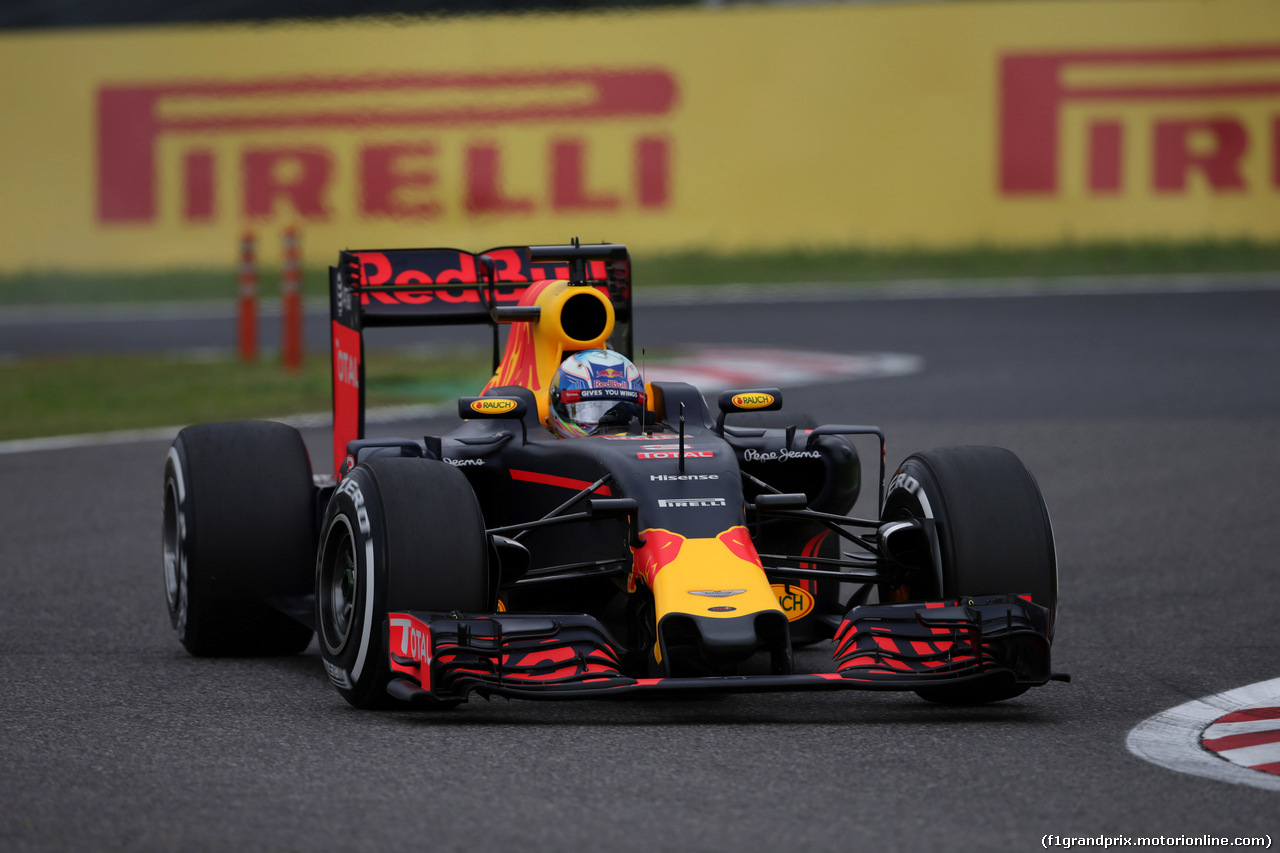 GP GIAPPONE, 08.10.2016 - Prove Libere 3, Daniel Ricciardo (AUS) Red Bull Racing RB12