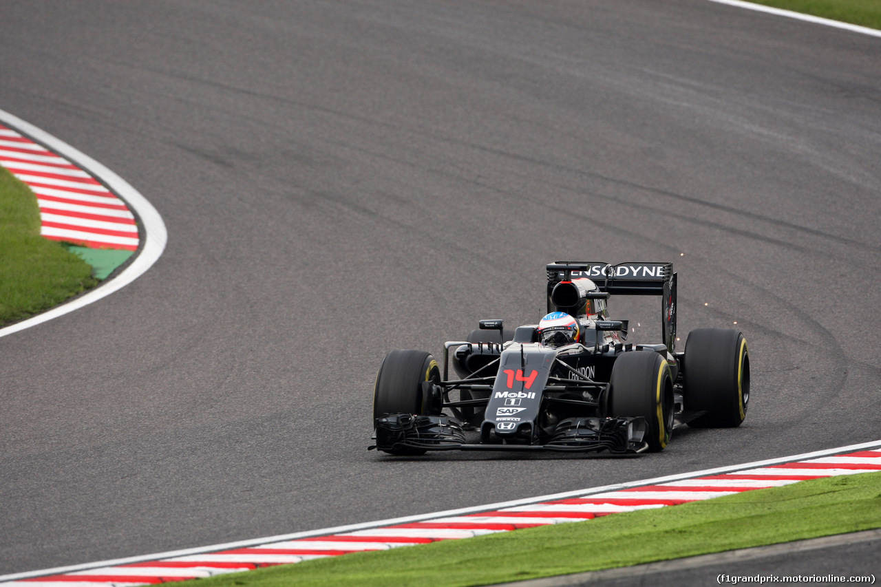 GP GIAPPONE, 08.10.2016 - Qualifiche, Fernando Alonso (ESP) McLaren Honda MP4-31