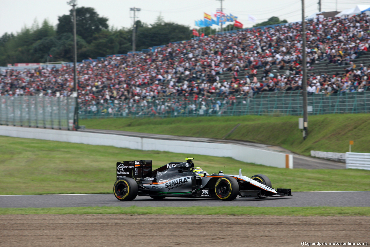 GP GIAPPONE, 08.10.2016 - Qualifiche, Sergio Perez (MEX) Sahara Force India F1 VJM09