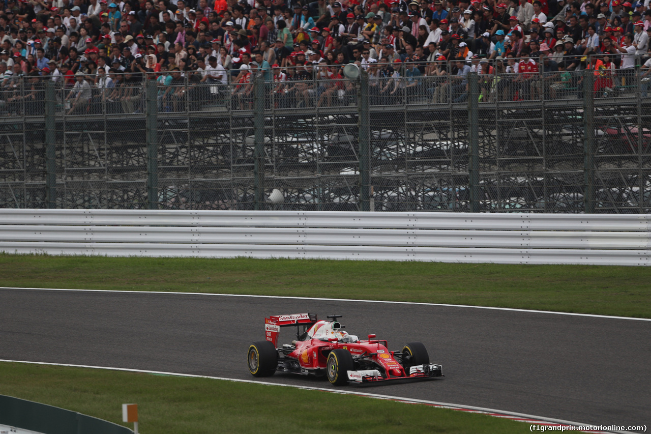 GP GIAPPONE, 08.10.2016 - Qualifiche, Sebastian Vettel (GER) Ferrari SF16-H