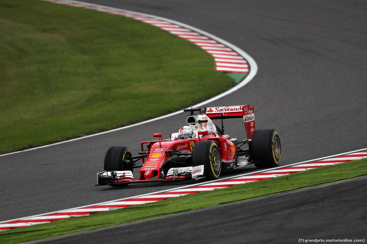 GP GIAPPONE, 08.10.2016 - Qualifiche, Sebastian Vettel (GER) Ferrari SF16-H