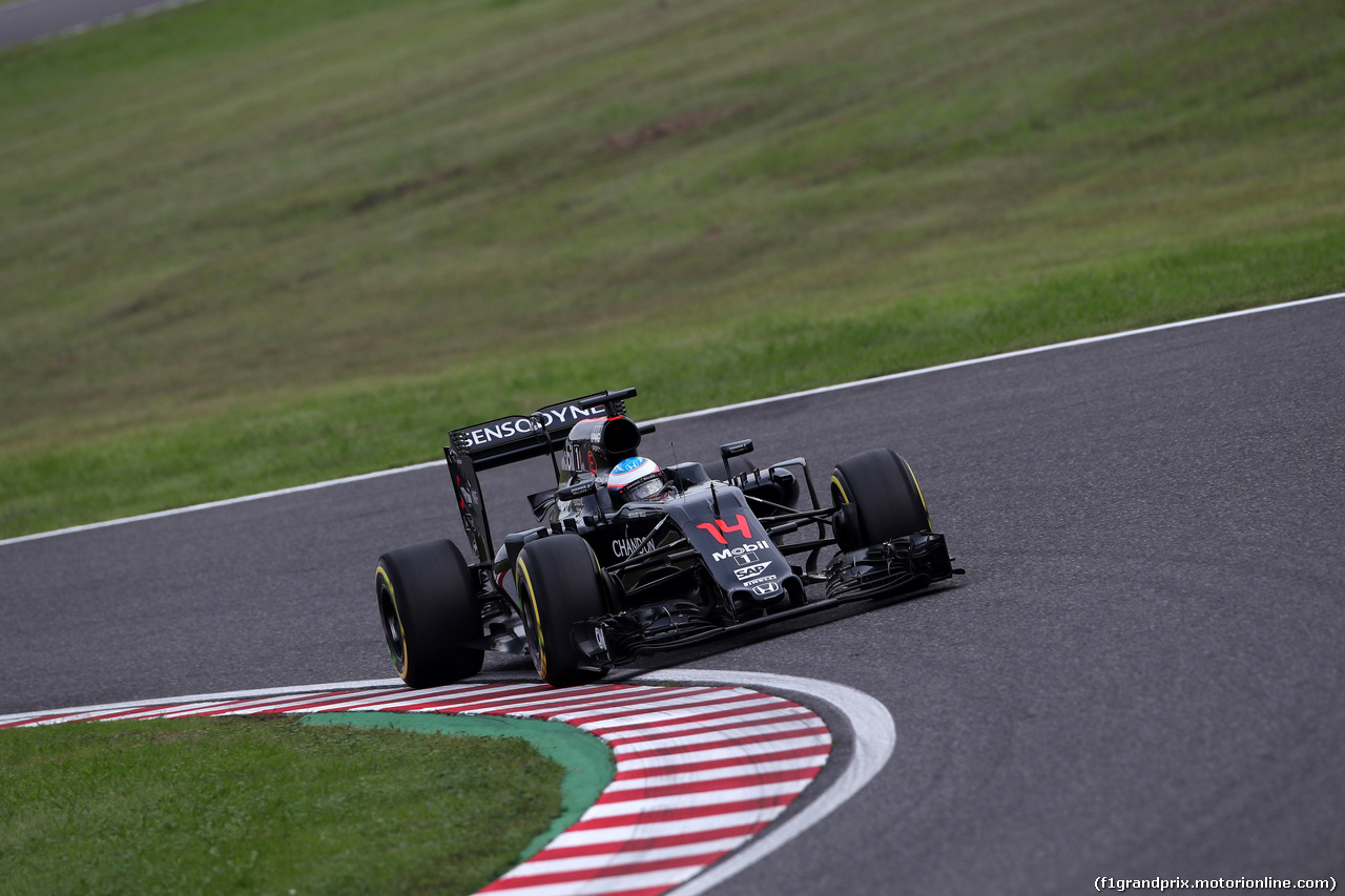 GP GIAPPONE, 08.10.2016 - Qualifiche, Fernando Alonso (ESP) McLaren Honda MP4-31
