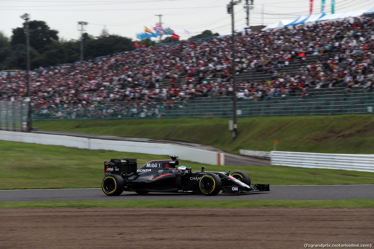 GP GIAPPONE, 08.10.2016 - Qualifiche, Fernando Alonso (ESP) McLaren Honda MP4-31