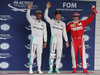 GP GIAPPONE, 08.10.2016 - Qualifiche, secondo Lewis Hamilton (GBR) Mercedes AMG F1 W07 Hybrid, Nico Rosberg (GER) Mercedes AMG F1 W07 Hybrid pole position e terzo Kimi Raikkonen (FIN) Ferrari SF16-H