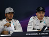 GP GIAPPONE, 08.10.2016 - Qualifiche, Conferenza Stampa, Lewis Hamilton (GBR) Mercedes AMG F1 W07 Hybrid e Nico Rosberg (GER) Mercedes AMG F1 W07 Hybrid