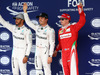 GP GIAPPONE, 08.10.2016 - Qualifiche, secondo Lewis Hamilton (GBR) Mercedes AMG F1 W07 Hybrid, Nico Rosberg (GER) Mercedes AMG F1 W07 Hybrid pole position e terzo Kimi Raikkonen (FIN) Ferrari SF16-H