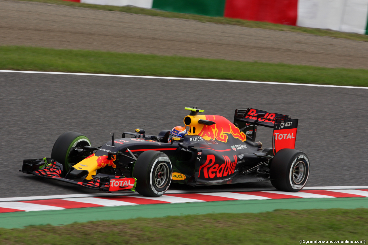 GP GIAPPONE, 07.10.2016 - Prove Libere 1, Max Verstappen (NED) Red Bull Racing RB12