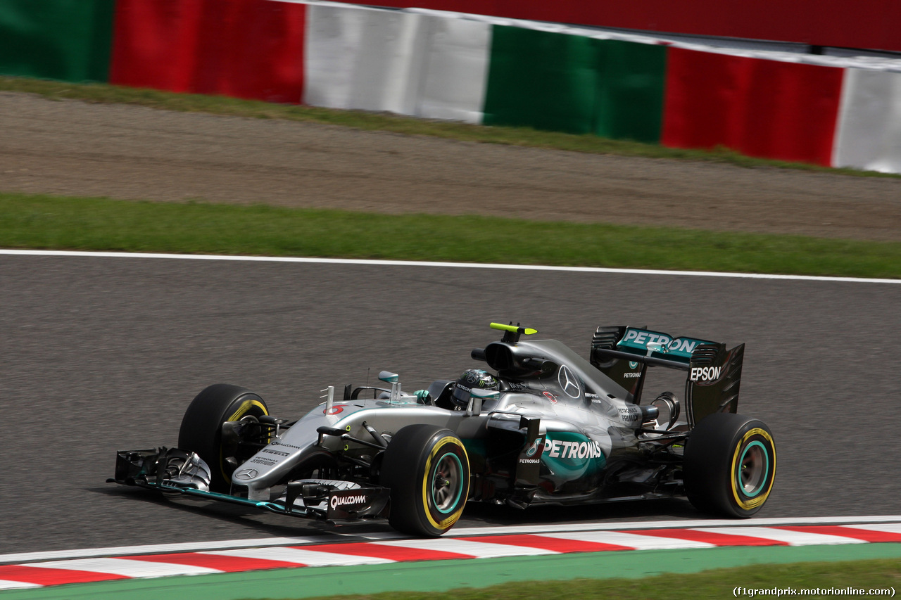 GP GIAPPONE, 07.10.2016 - Prove Libere 1, Nico Rosberg (GER) Mercedes AMG F1 W07 Hybrid